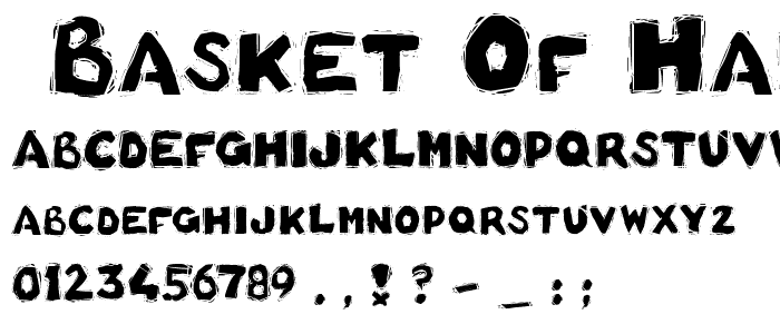 _Basket of Hammers Bold font